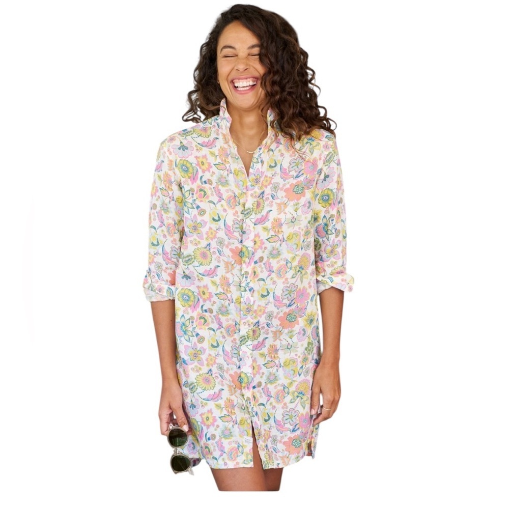 Frank & Eileen HUNTER Multi Color Floral Dress Size XS
